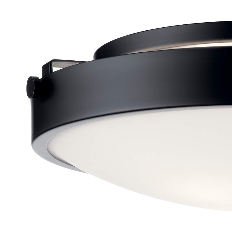 Image 4 Kichler Lytham 17 1/4" Wide Black and White Round Ceiling Light more views