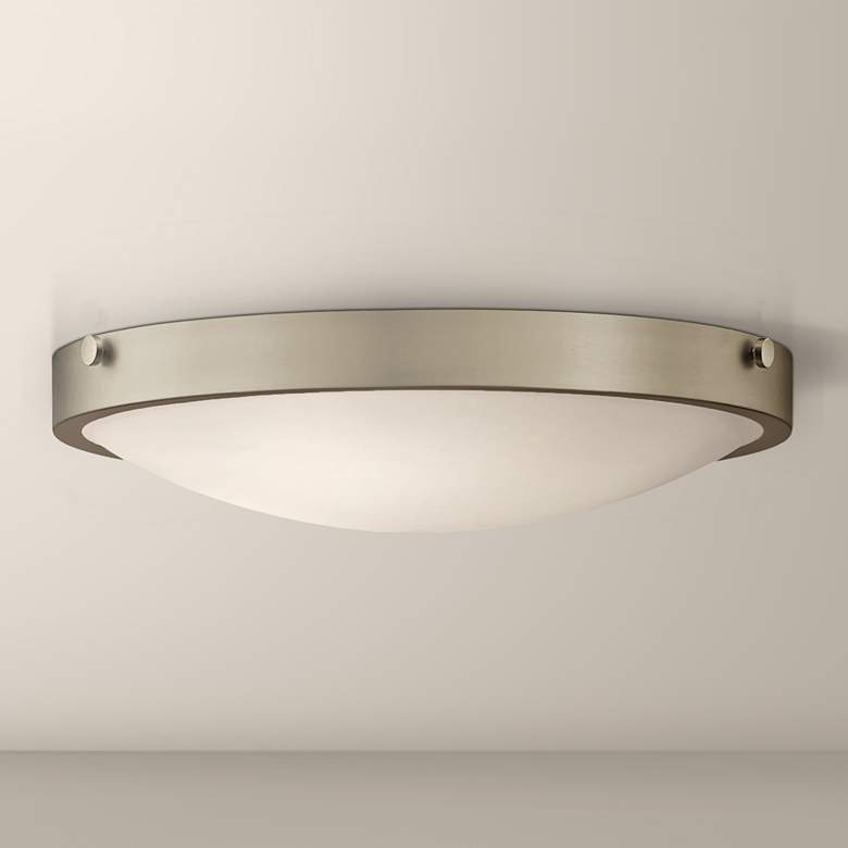 Image 1 Kichler Lytham 20 1/2 inch Wide Brushed Nickel Ceiling Light