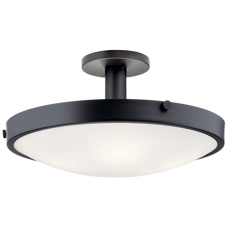 Image 1 Kichler Lytham Black Semi Flush 4Lt