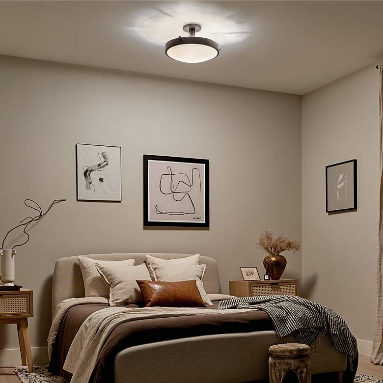Image 5 Kichler Lytham Black Semi Flush 4Lt more views