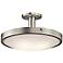 Kichler Lytham Brushed Nickel Satin Glass Ceiling Light