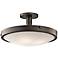 Kichler Lytham Olde Bronze Satin Glass Ceiling Light