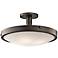 Kichler Lytham Olde Bronze Satin Glass Ceiling Light