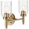 Kichler Madden 10 1/2"H Champagne Bronze 2-Light Wall Sconce
