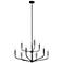 Kichler Madden 32" Wide Black 2-Tier 9-Light Chandelier
