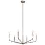 Kichler Madden 32" Wide Brushed Nickel 6-Light Chandelier