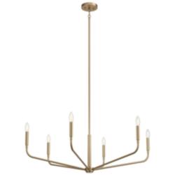 Kichler Madden 38" Wide Champagne Bronze 6-Light Chandelier