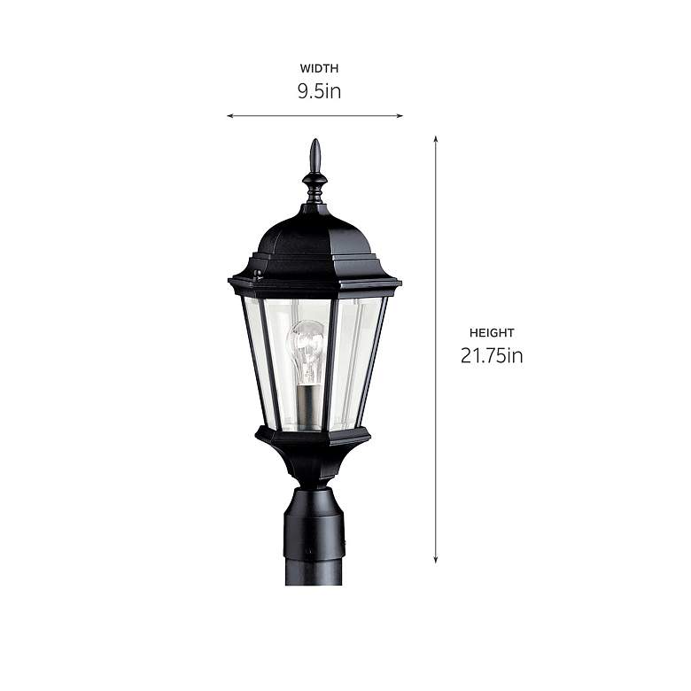 Image 3 Kichler Madison 21 3/4" High Black Outdoor Post Light more views