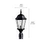 3_Kichler Madison 21 3/4" High Black Outdoor Post Light more views
