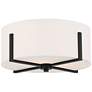 Thumbnail1 of Kichler Malen 15.5 Inch 2 Light Flush Mount with White Fabric Shade