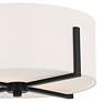 Thumbnail2 of Kichler Malen 15.5 Inch 2 Light Flush Mount with White Fabric Shade more views