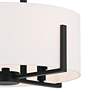 Thumbnail2 of Kichler Malen 15.5 Inch 4 Light Semi-Flush with White Fabric Shade in Black more views