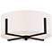 Kichler Malen 15 1/2" Wide Black Drum Ceiling Light
