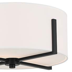 Image2 of Kichler Malen 15 1/2" Wide Black Drum Ceiling Light more views
