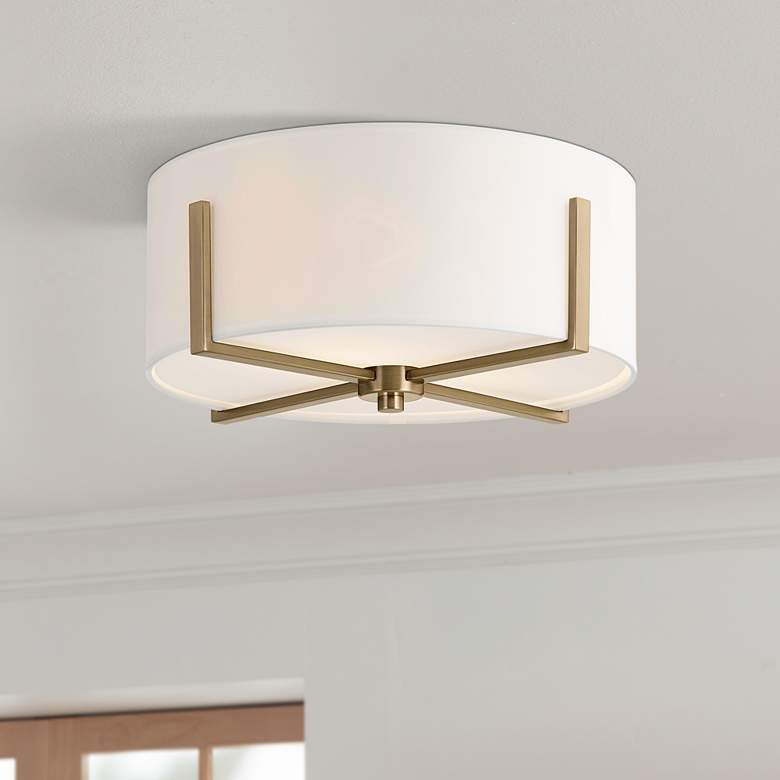 Image 1 Kichler Malen 15 1/2" Wide Champagne Bronze Ceiling Light