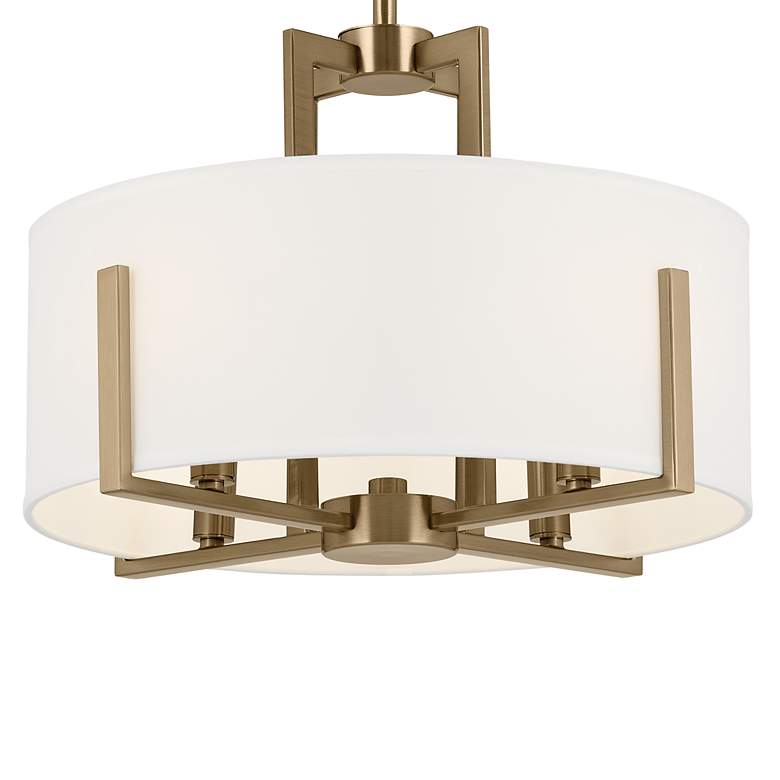 Image 3 Kichler Malen 15 1/2" Wide Champagne Bronze Drum Ceiling Light more views