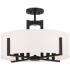 Kichler Malen 20" Wide Black Drum 8-Light Ceiling Light