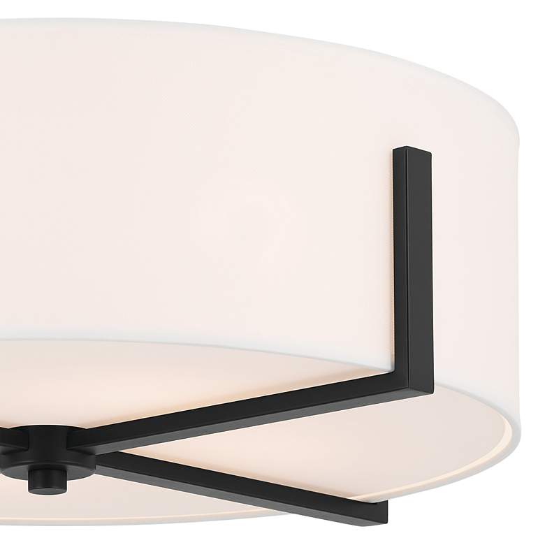 Image 2 Kichler Malen 20" Wide Black Drum Ceiling Light more views