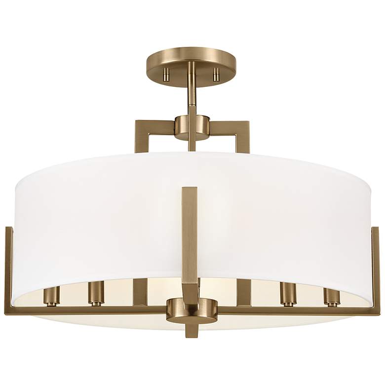 Image 1 Kichler Malen 20" Wide Champagne Bronze Drum Ceiling Light
