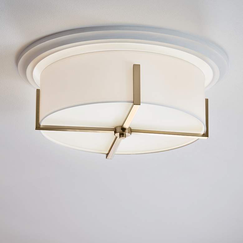 Image 2 Kichler Malen 20" Wide Champagne Bronze Drum Ceiling Light