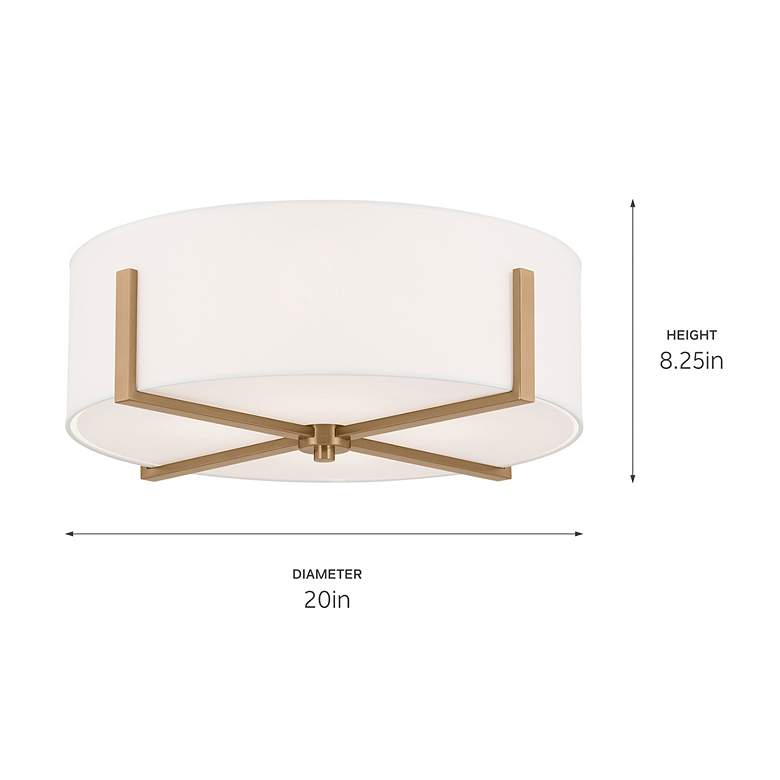 Image 5 Kichler Malen 20" Wide Champagne Bronze Drum Ceiling Light more views
