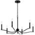Kichler Malene 32" Wide Black 6-Light Chandelier