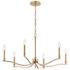 Kichler Malene 32" Wide Champagne Bronze 6-Light Chandelier