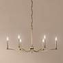 1_Kichler Malene 32" Wide Champagne Bronze 6-Light Chandelier