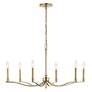 4_Kichler Malene 32" Wide Champagne Bronze 6-Light Chandelier more views