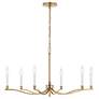 5_Kichler Malene 32" Wide Champagne Bronze 6-Light Chandelier more views