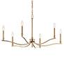 6_Kichler Malene 32" Wide Champagne Bronze 6-Light Chandelier more views