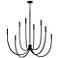 Kichler Malene 45 1/4" Wide Black 8-Light Chandelier