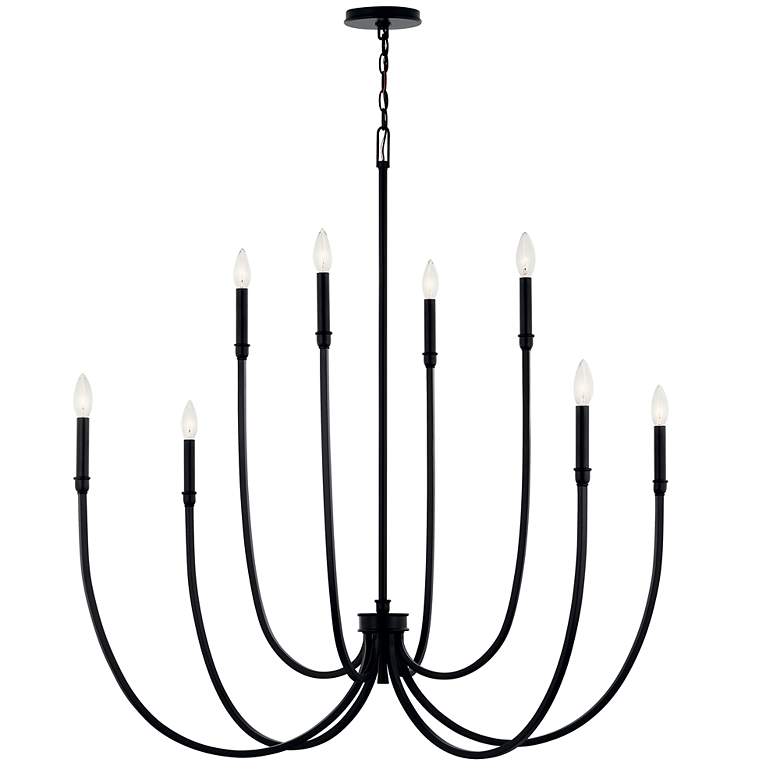 Image 5 Kichler Malene 45 1/4" Wide Black 8-Light Chandelier more views