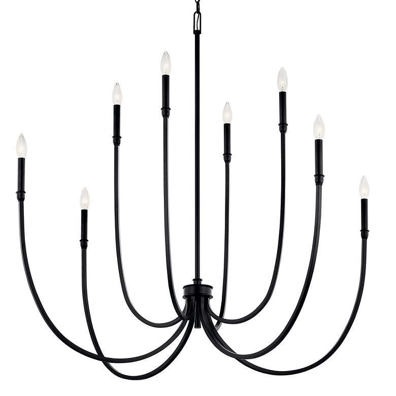 Image 7 Kichler Malene 45 1/4" Wide Black 8-Light Chandelier more views