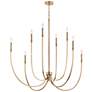 2_Kichler Malene 45 1/4"W Champagne Bronze 8-Light Chandelier