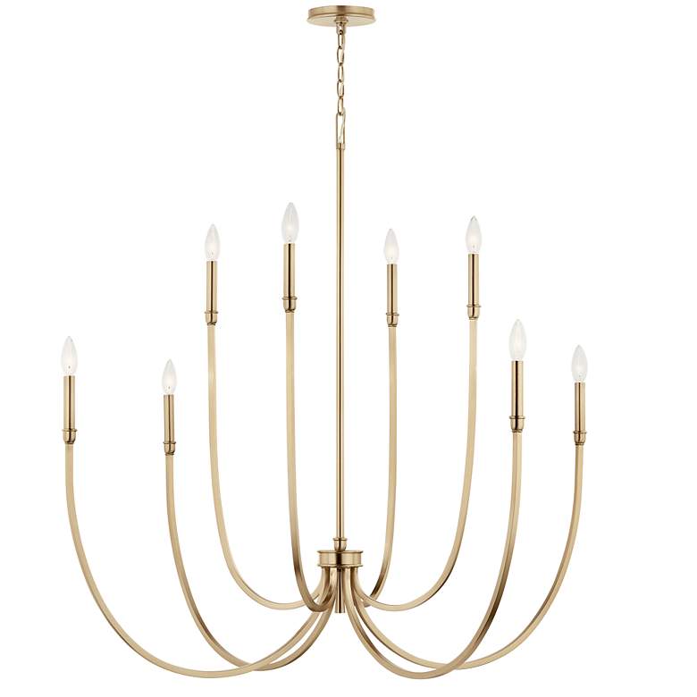 Image 4 Kichler Malene 45 1/4"W Champagne Bronze 8-Light Chandelier more views