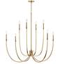 4_Kichler Malene 45 1/4"W Champagne Bronze 8-Light Chandelier more views