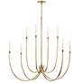 5_Kichler Malene 45 1/4"W Champagne Bronze 8-Light Chandelier more views