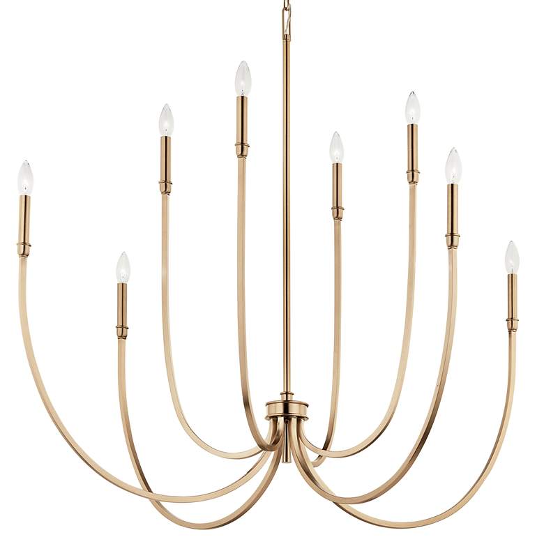 Image 6 Kichler Malene 45 1/4"W Champagne Bronze 8-Light Chandelier more views