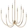 6_Kichler Malene 45 1/4"W Champagne Bronze 8-Light Chandelier more views