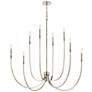 1_Kichler Malene 45 1/4"W Polished Nickel 8-Light Chandelier