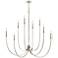 Kichler Malene 45 1/4"W Polished Nickel 8-Light Chandelier