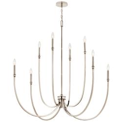 Kichler Malene 45 1/4"W Polished Nickel 8-Light Chandelier