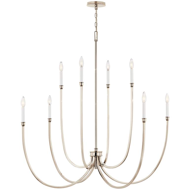 Image 4 Kichler Malene 45 1/4"W Polished Nickel 8-Light Chandelier more views