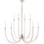 4_Kichler Malene 45 1/4"W Polished Nickel 8-Light Chandelier more views