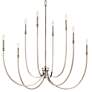 5_Kichler Malene 45 1/4"W Polished Nickel 8-Light Chandelier more views