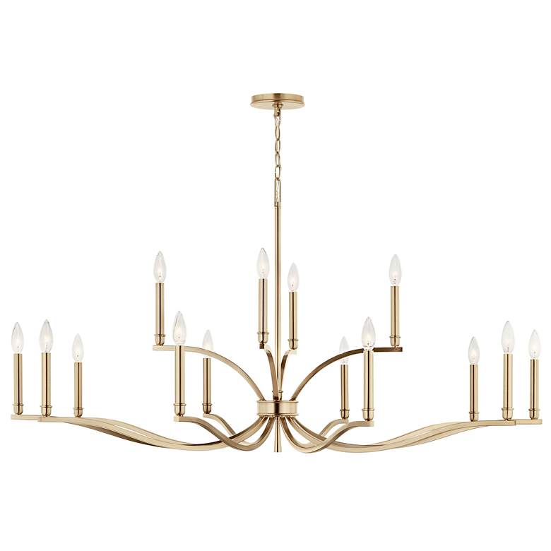Image 3 Kichler Malene 52 3/4"W Champagne Bronze 14-Light Chandelier more views