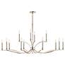 3_Kichler Malene 52 3/4"W Polished Nickel 14-Light Chandelier more views