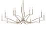 5_Kichler Malene 52 3/4"W Polished Nickel 14-Light Chandelier more views