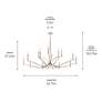 7_Kichler Malene 52 3/4"W Polished Nickel 14-Light Chandelier more views